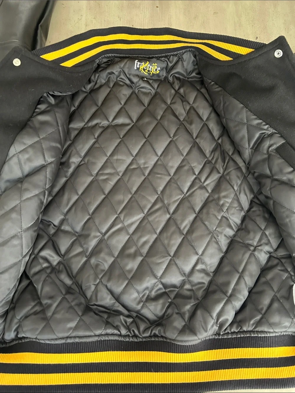 Black & Yellow Varsity Jacket